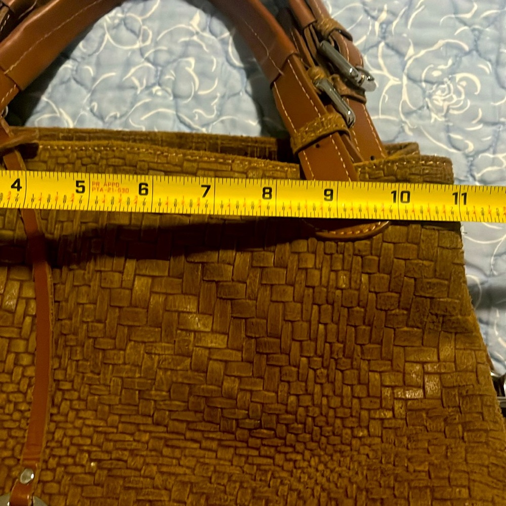 Pre-loved Fiore Handbag - Brown Leather, made in Italy - Picture 9 of 10